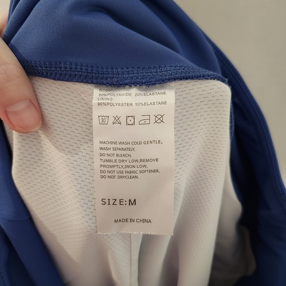 Athletic Skort Womens Size M Blue Zippered Pockets Activewear‎ Tennis Pickleball - Picture 7 of 7